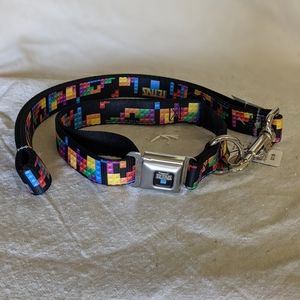 NWT Buckle Down Tetris Dog Collar/Leash Set